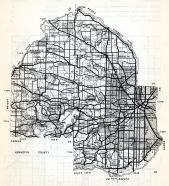 Hennepin County, Hanover, Burschville, Corcoran, Osseo, Maple Grove, Tonka Bay, Eldinia, Minnesota State Atlas 1954